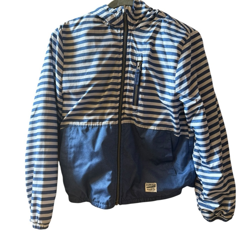 Osh Kosh Reversible Boys Zip Up mid weight jacket  Large - Picture 4 of 12